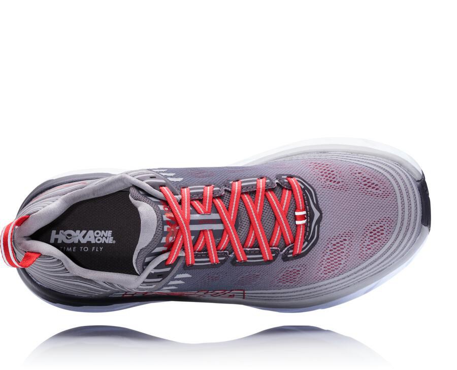 Hoka One One Koşu Ayakkabısı Erkek Gri - Bondi 6 - FR8746190